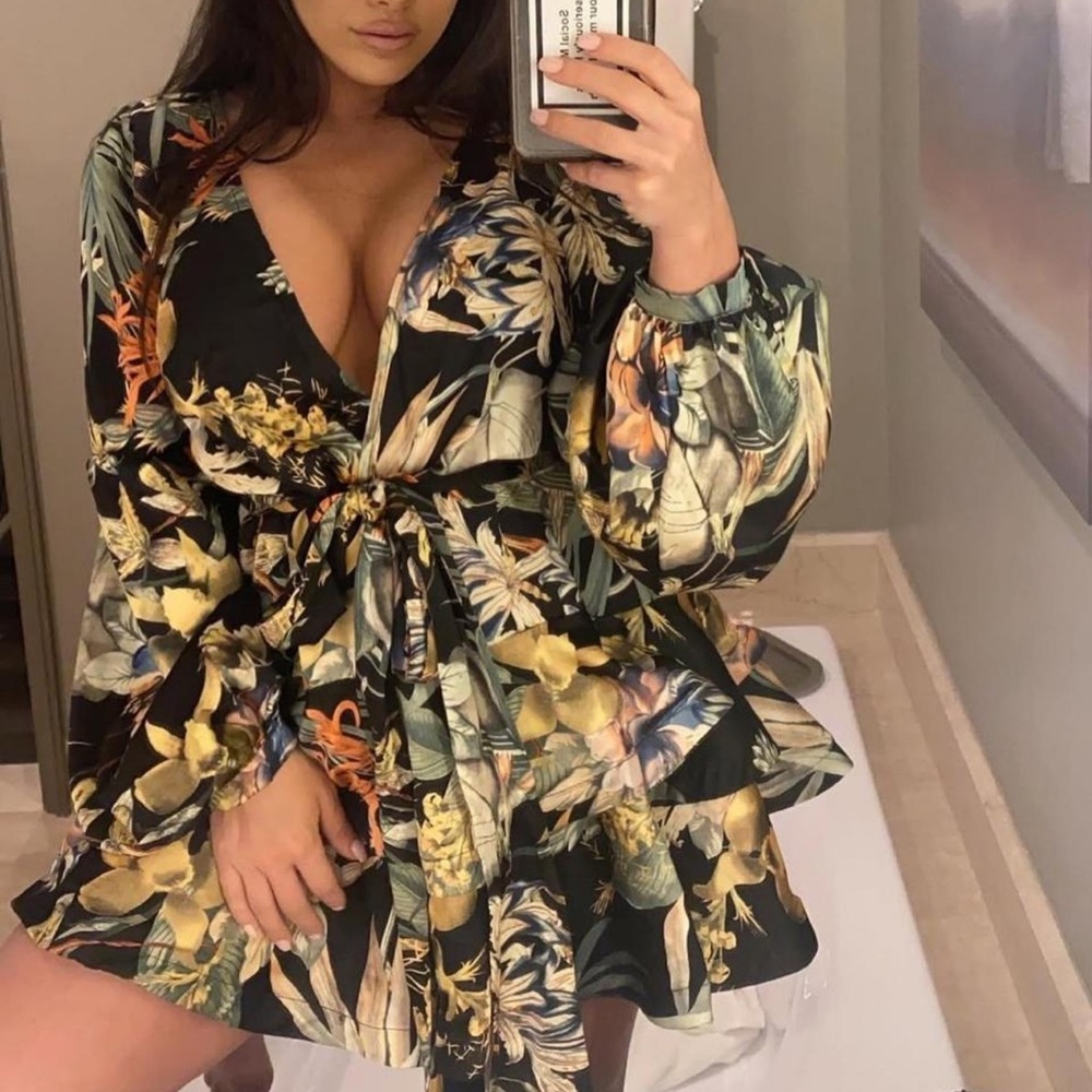 Floral Mini Boutique Dress